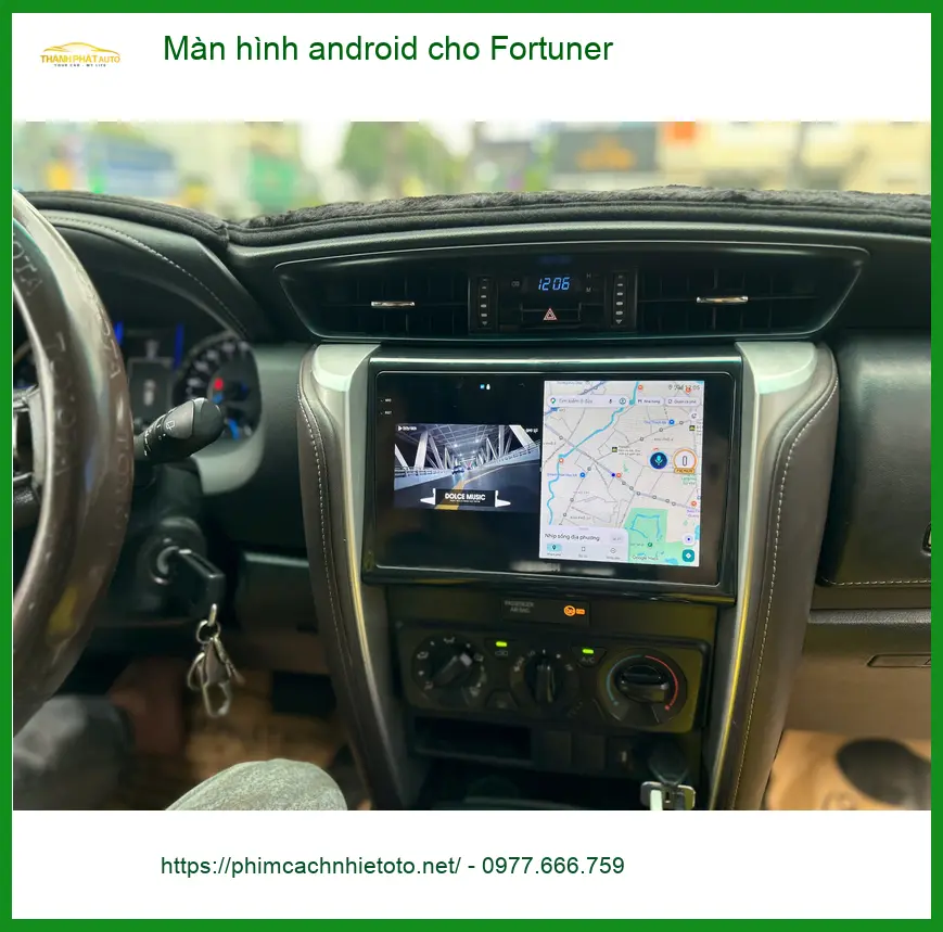Anh Lâm lắp màn hình Android Fortuner Quận Bình Tân để nâng cấp giải trí