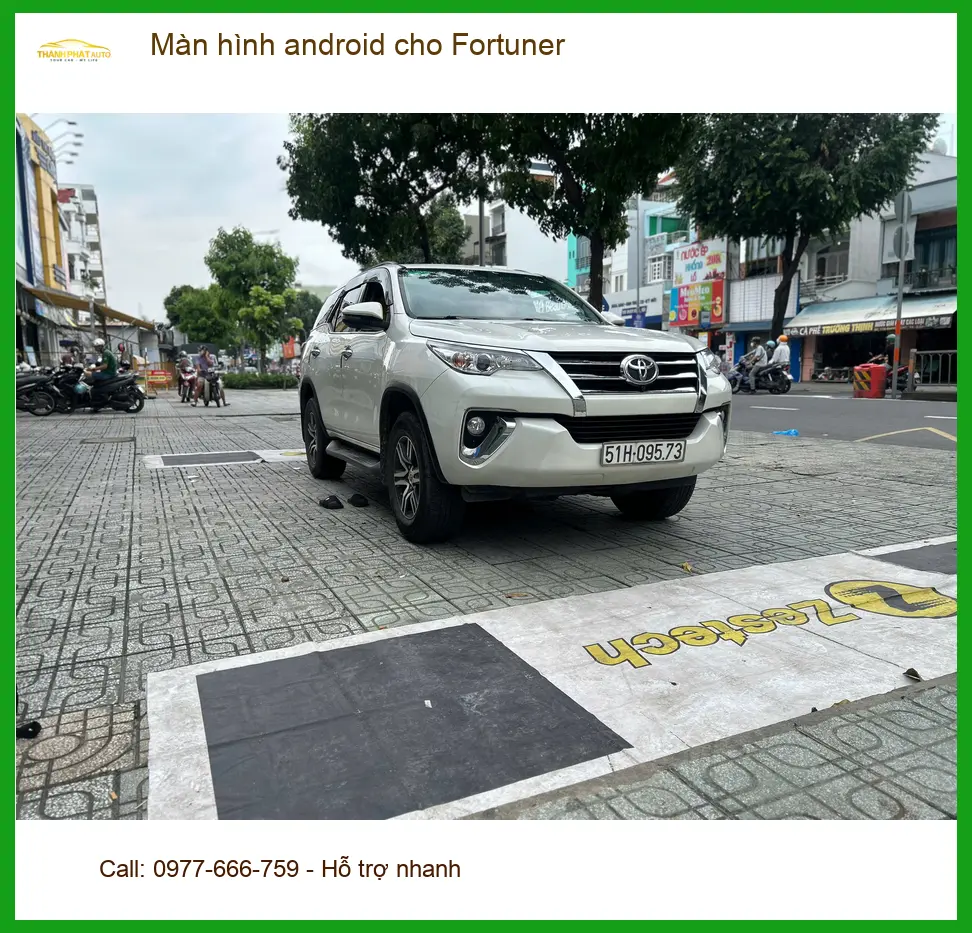 Anh Lâm lắp màn hình Android Fortuner Quận Bình Tân để nâng cấp giải trí ảnh thực tế 3