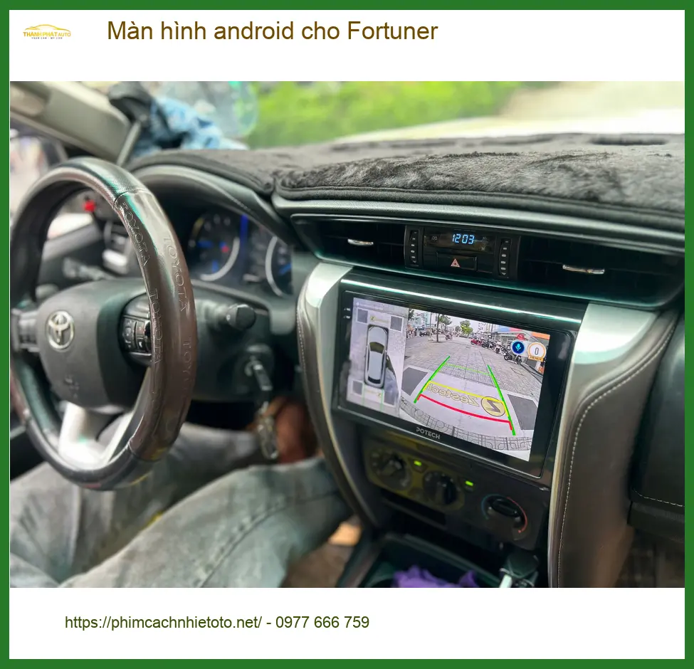 Anh Lợi nâng cấp màn hình Android cho Fortuner tại Quận 6 tiện đi làm ảnh thực tế 3