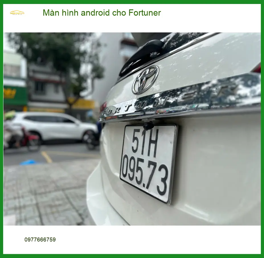 Anh Tùng lắp màn hình Android cho Fortuner tại Cần Giờ nâng tầm trải nghiệm lái
