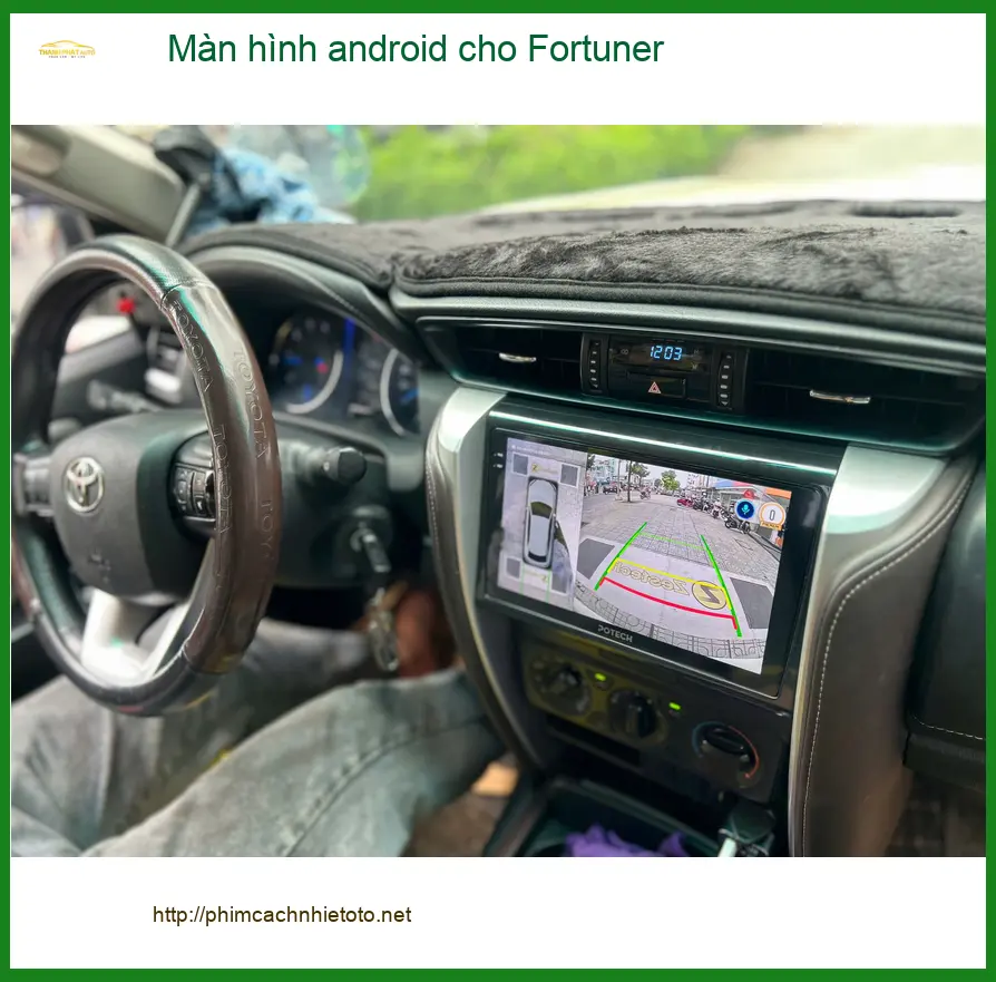 Anh Tùng lắp màn hình Android cho Fortuner tại Cần Giờ nâng tầm trải nghiệm lái ảnh thực tế 2