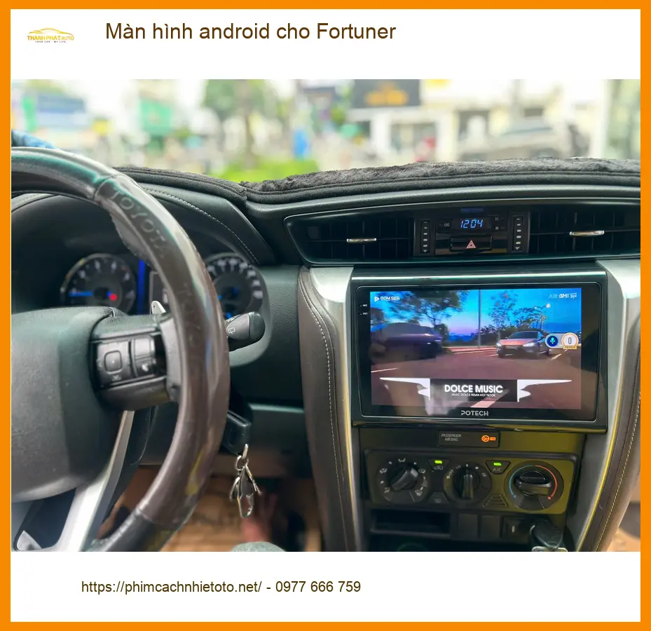 Anh Khang lắp màn hình Android cho Fortuner tại Quận 12 để nâng tầm trải nghiệm lái xe ảnh thực tế 2