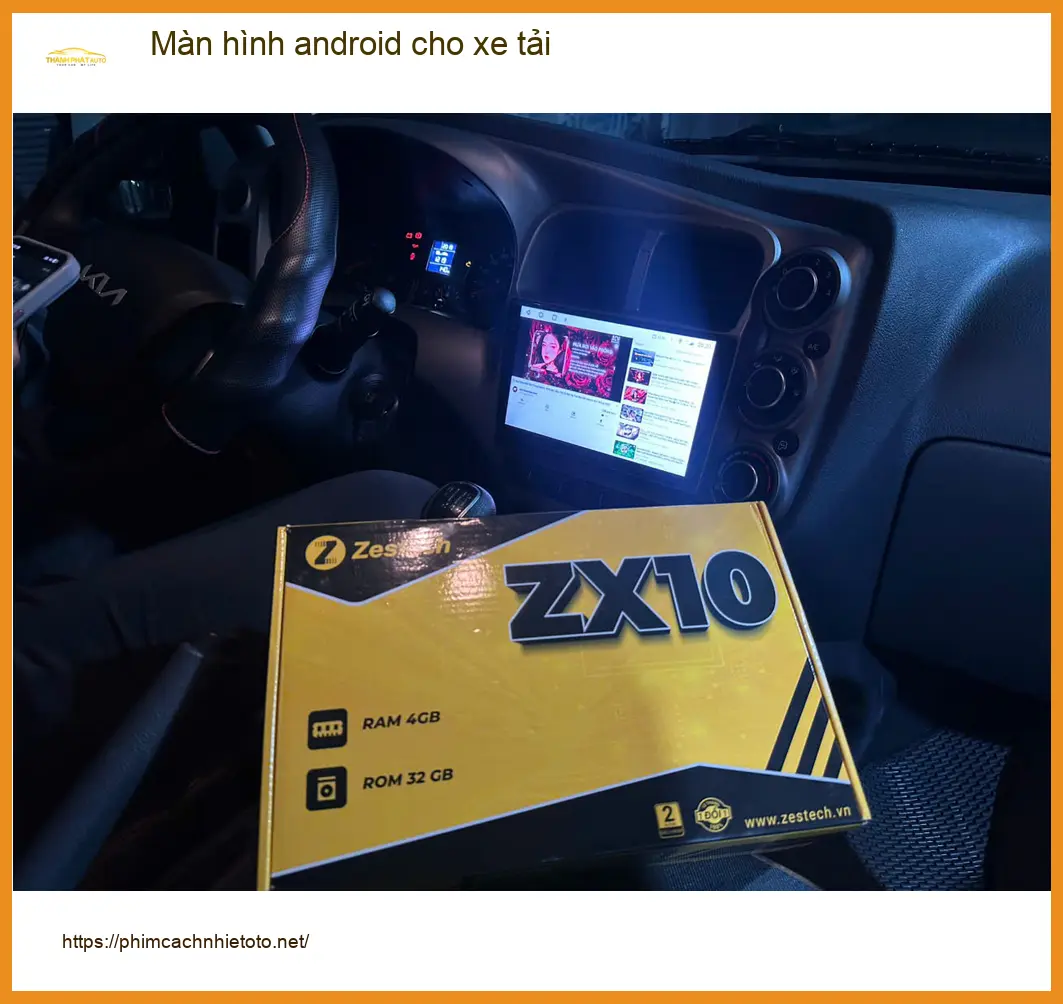 Chú Phát nâng cấp màn hình Android cho xe tải Isuzu tại Quận 6 vì màn zin quá cũ ảnh thực tế 2