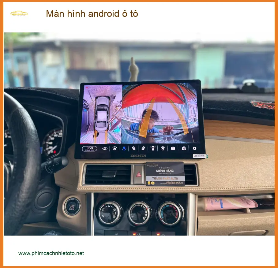 Chị Thảo lắp màn hình Android ô tô cho Ford Everest tại Quận Tân Bình ảnh thực tế 3
