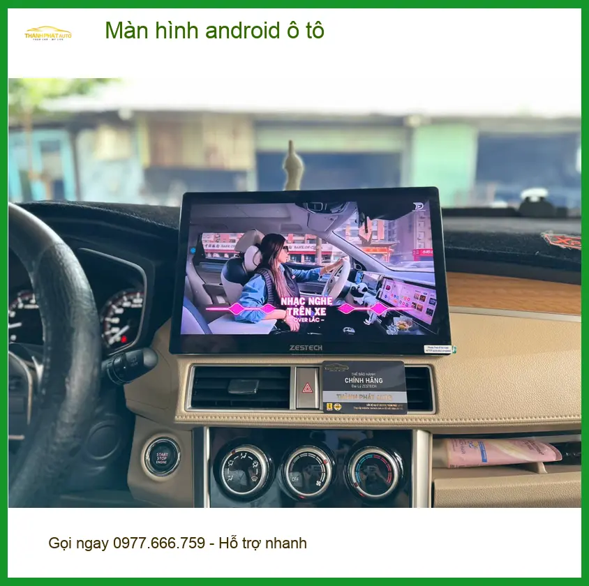 Anh Khải lắp màn hình Android ô tô cho Toyota Camry tại Cần Giờ để giải trí ảnh thực tế 3