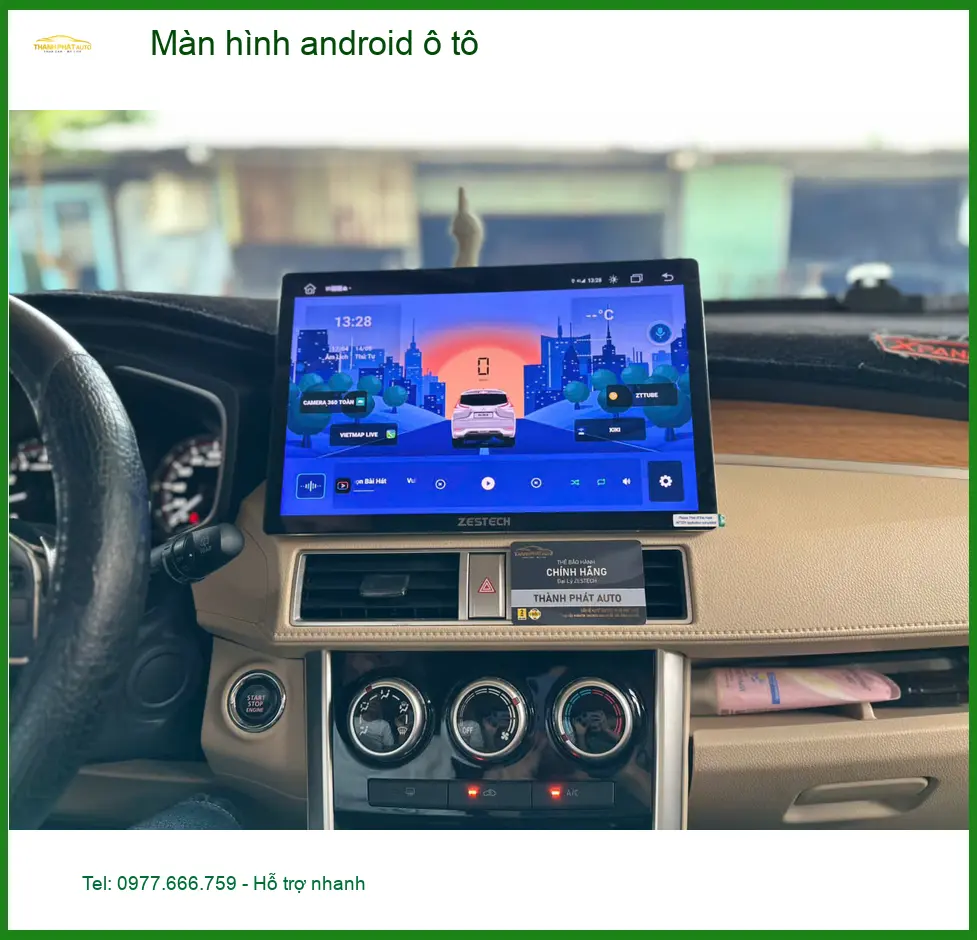 Chị Thảo lắp màn hình Android ô tô cho Ford Everest tại Quận Tân Bình ảnh thực tế 4