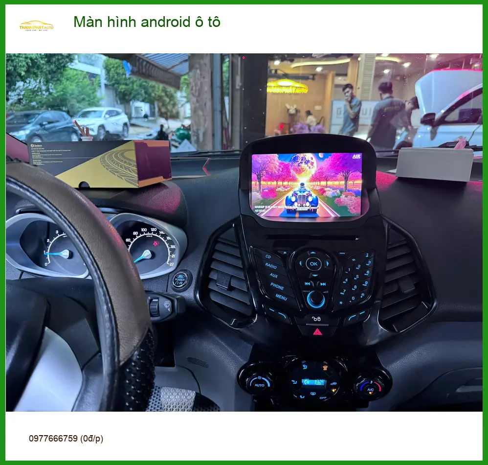 Chú Minh lắp màn hình android ô tô cho Hyundai Kona ở Quận 10 vì màn zin hay đơ