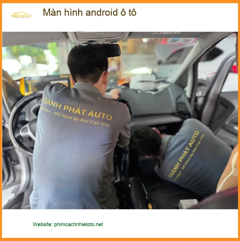 Chú Minh lắp màn hình android ô tô cho Hyundai Kona ở Quận 10 vì màn zin hay đơ ảnh thực tế 4