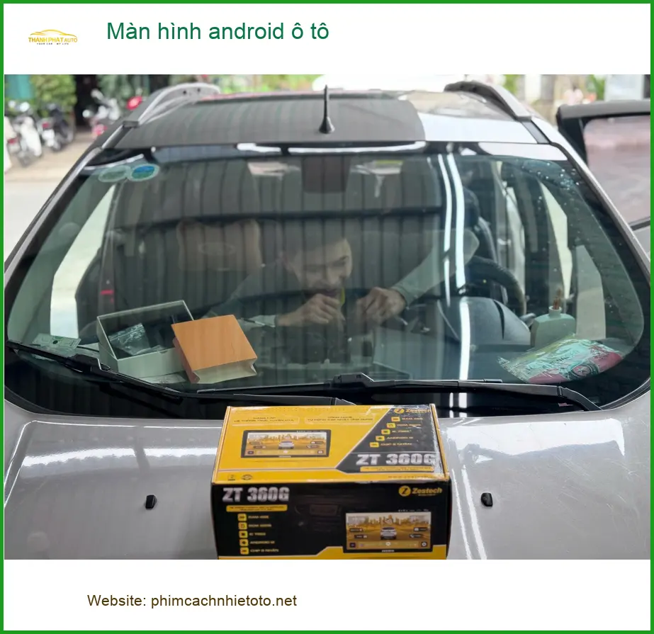 Chú Minh lắp màn hình android ô tô cho Hyundai Kona ở Quận 10 vì màn zin hay đơ ảnh thực tế 5