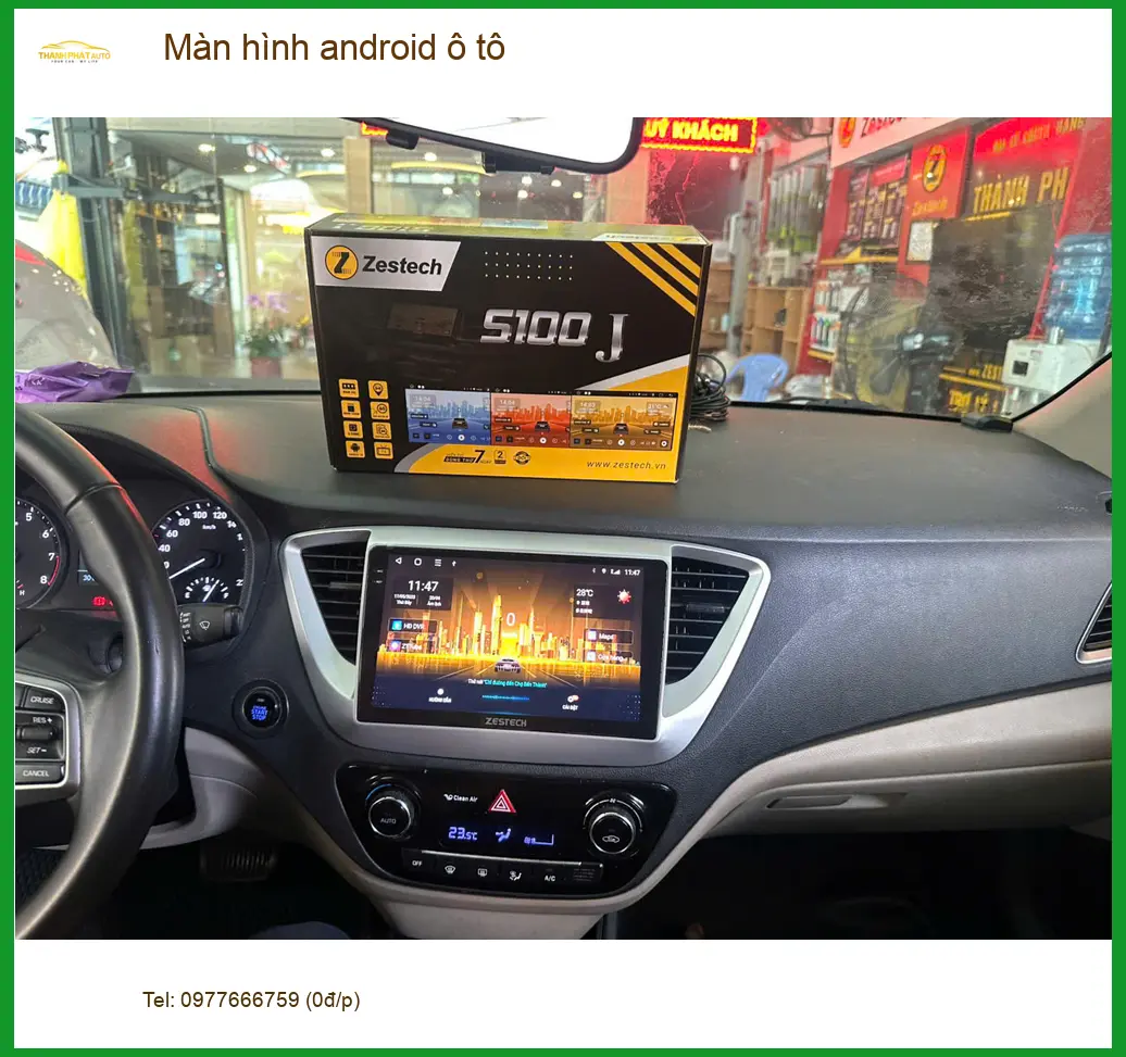 Bác Cường nâng cấp màn hình Android ô tô cho Hyundai Accent tại Quận 12 ảnh thực tế 3