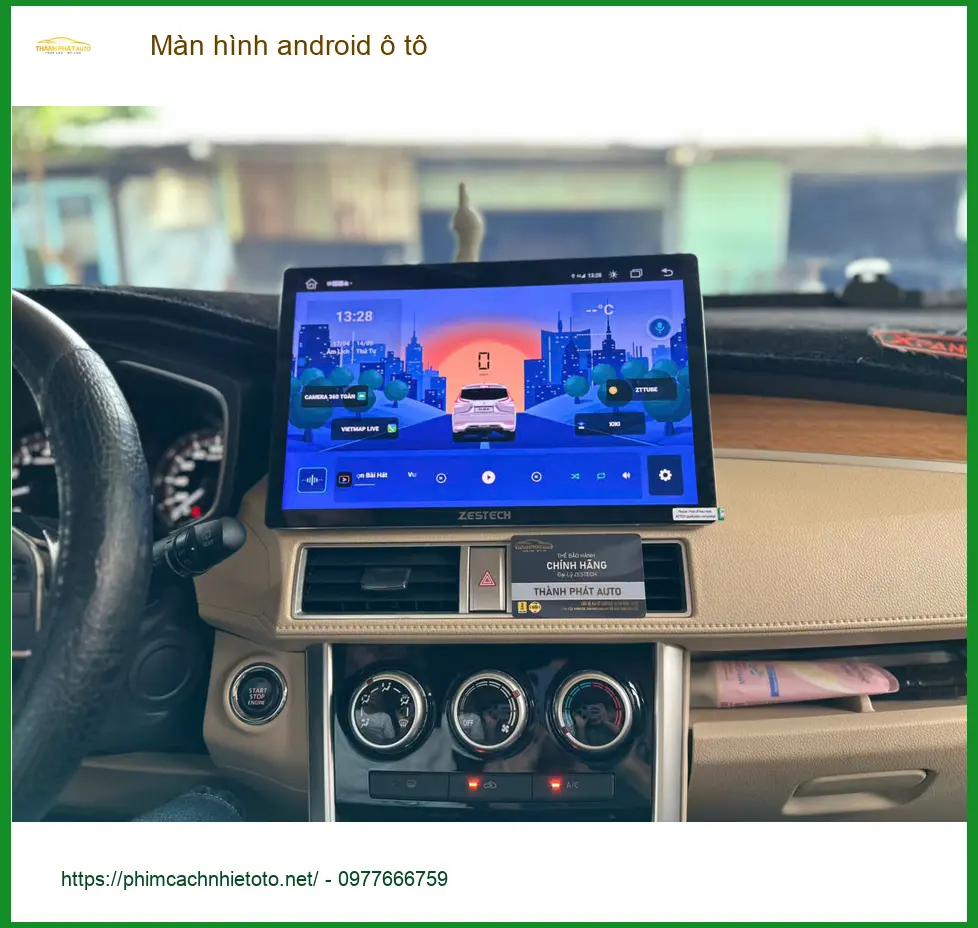 Anh Quốc nâng cấp màn hình android ô tô cho Hyundai Santa Fe tại Quận 10. ảnh thực tế 2