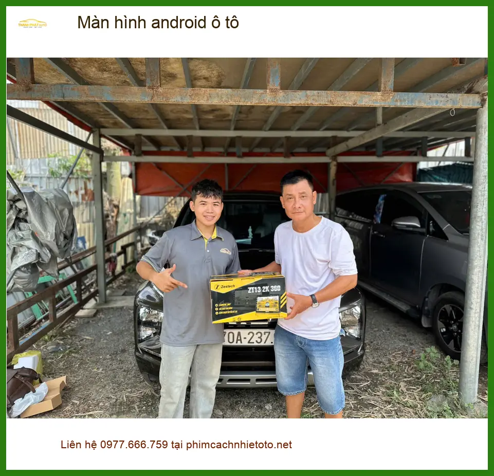 Anh Quốc nâng cấp màn hình android ô tô cho Hyundai Santa Fe tại Quận 10. ảnh thực tế 4