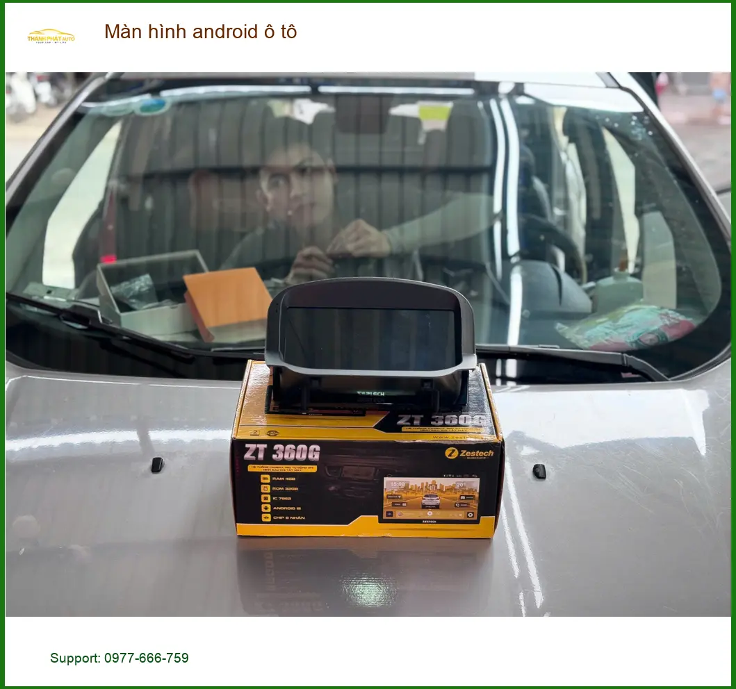 Anh Minh lắp màn hình Android ô tô cho Ford Everest tại Hóc Môn ảnh thực tế 3