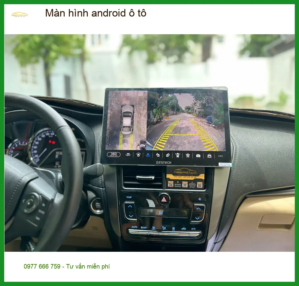 Anh Nhật nâng cấp màn hình android ô tô cho VinFast Lux A2.0 tại Quận 2 vì màn zin quá lỗi thời ảnh thực tế 3