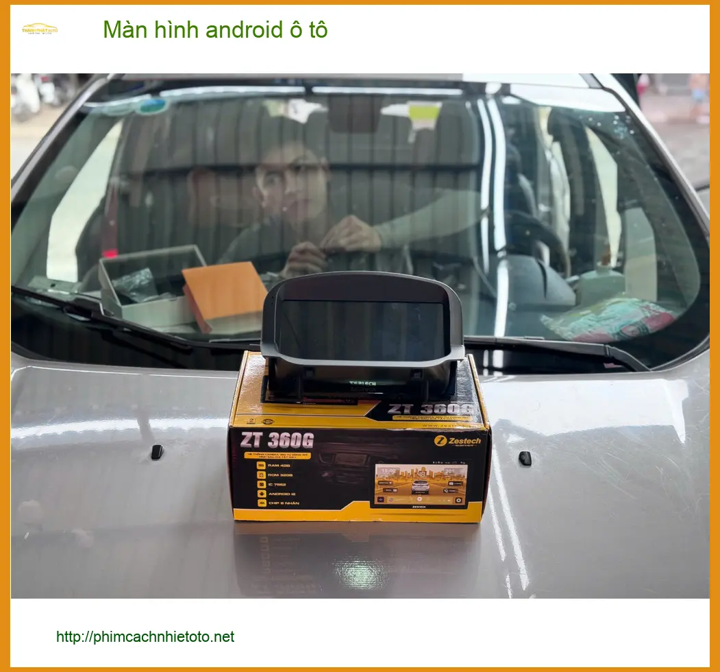 Anh Cường lắp màn hình android ô tô Hyundai Kona ở Quận 9 để tiện đi lại ảnh thực tế 5