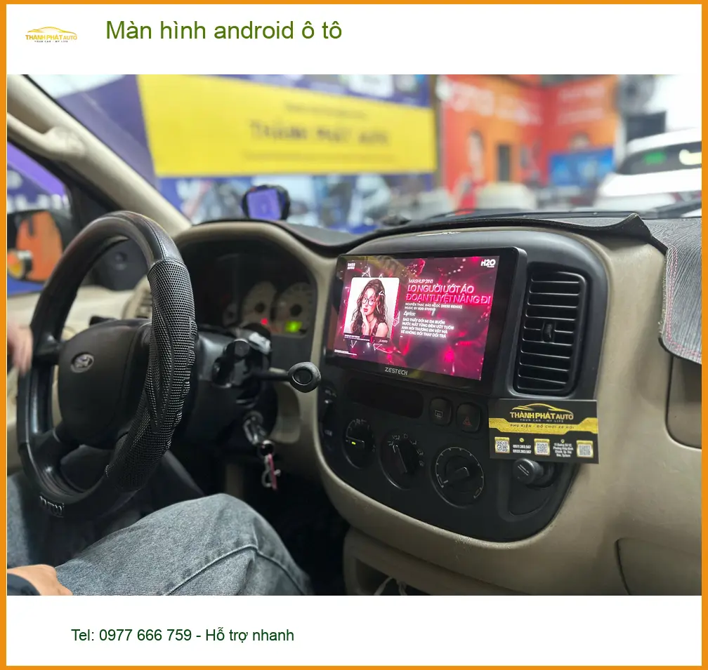 Anh Minh lắp màn hình android ô tô cho Suzuki Swift ở Quận 11.