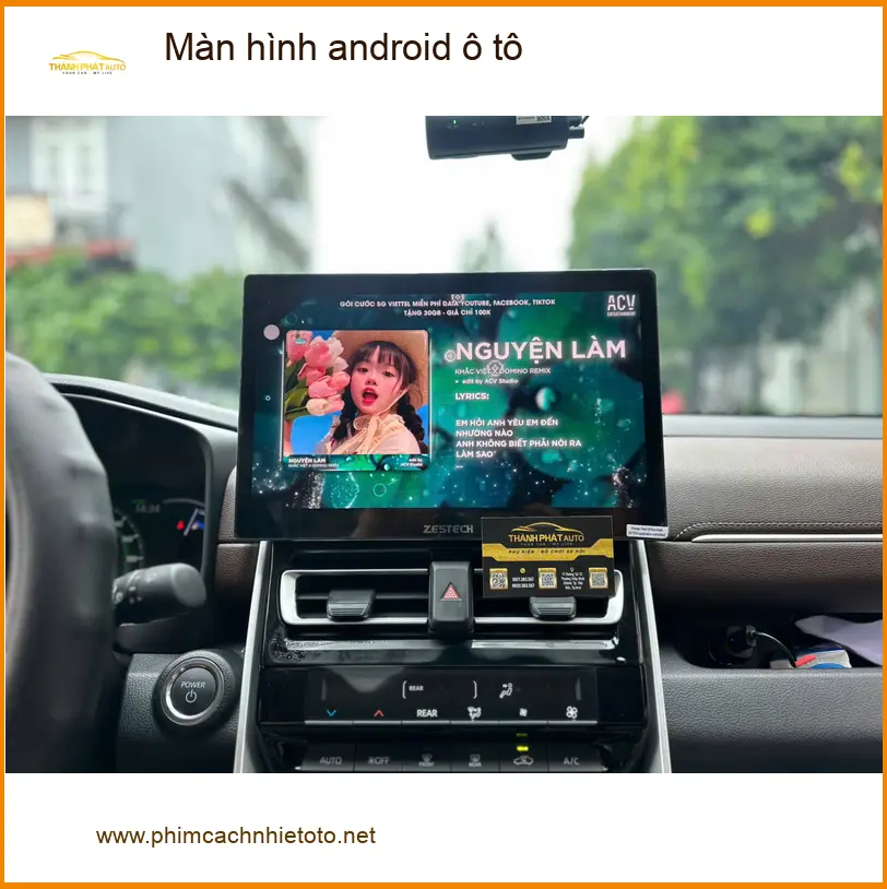 Anh Lâm lắp Màn hình android ô tô Hyundai Kona tại Nhà Bè