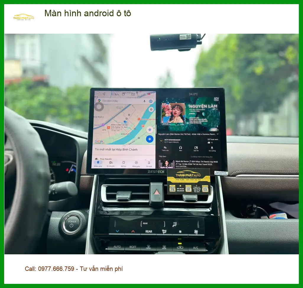 Anh Lâm lắp Màn hình android ô tô Hyundai Kona tại Nhà Bè ảnh thực tế 2