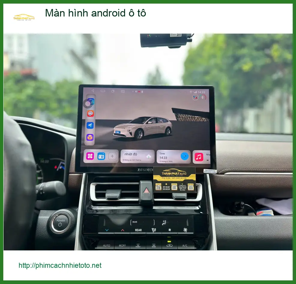 Anh Lâm lắp Màn hình android ô tô Hyundai Kona tại Nhà Bè ảnh thực tế 3