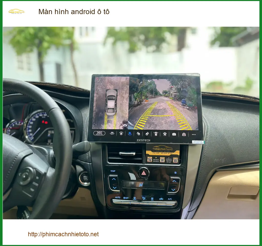 Chú Vĩnh lắp màn hình android ô tô cho Ford Everest tại Quận 9