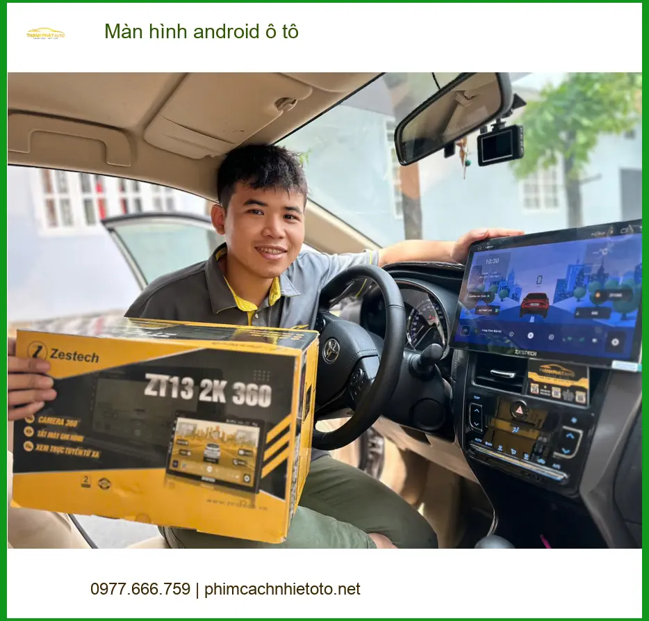 Anh Tấn lắp màn hình Android Hyundai Accent tại Nhà Bè, dẫn đường, giải trí. ảnh thực tế 2
