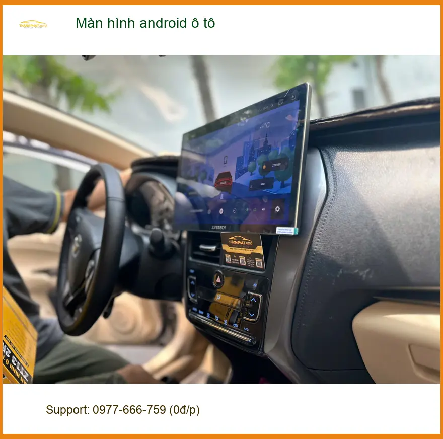 Anh Tấn lắp màn hình Android Hyundai Accent tại Nhà Bè, dẫn đường, giải trí. ảnh thực tế 3