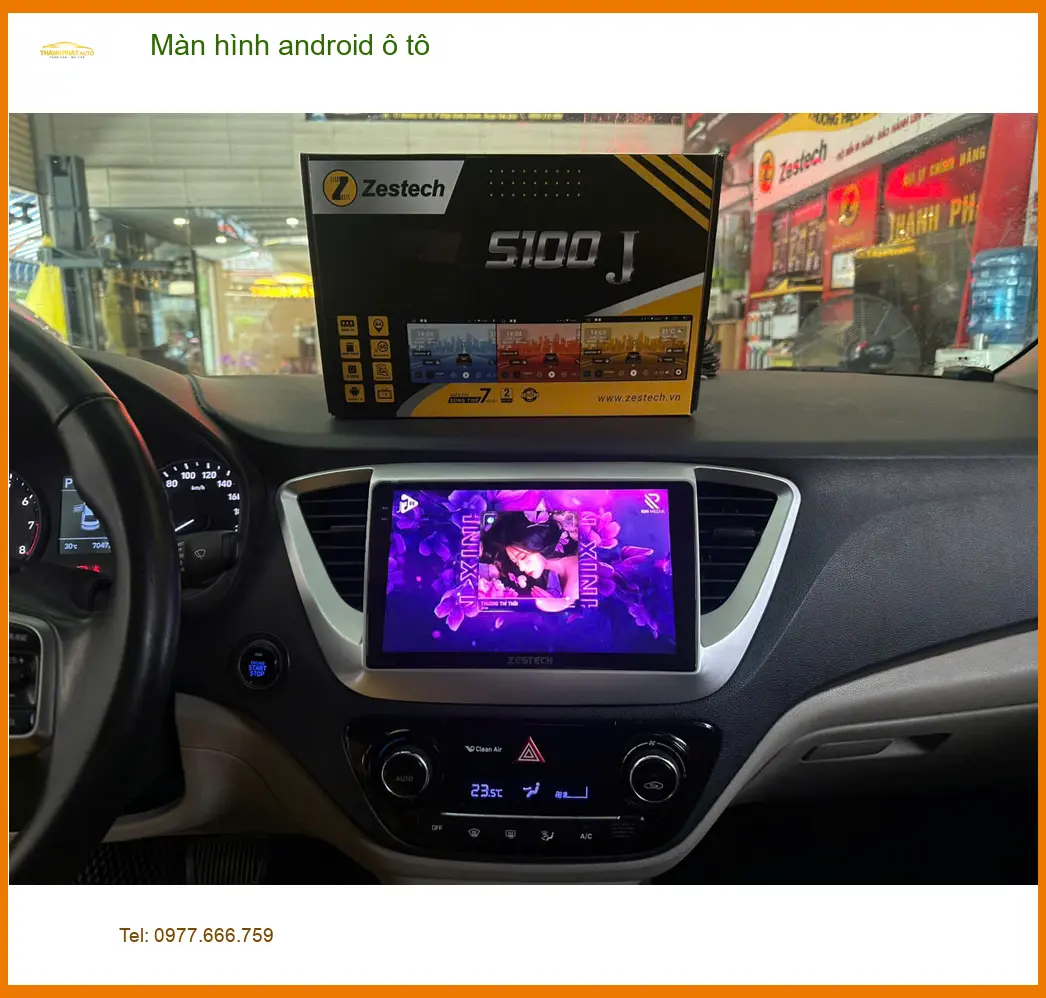 Anh Kiên nâng cấp màn hình Android ô tô Hyundai Accent tại Hóc Môn