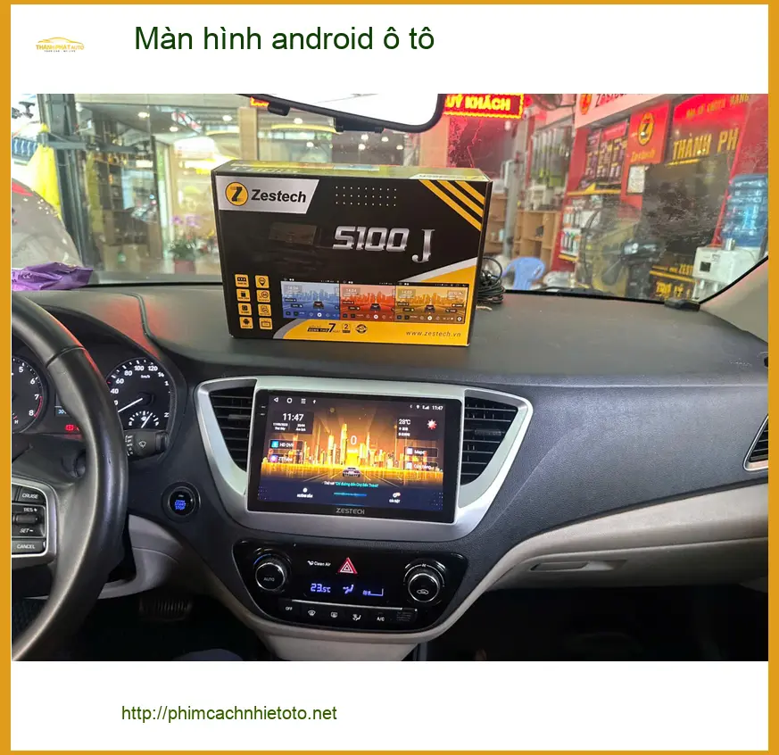 Anh Kiên nâng cấp màn hình Android ô tô Hyundai Accent tại Hóc Môn ảnh thực tế 2