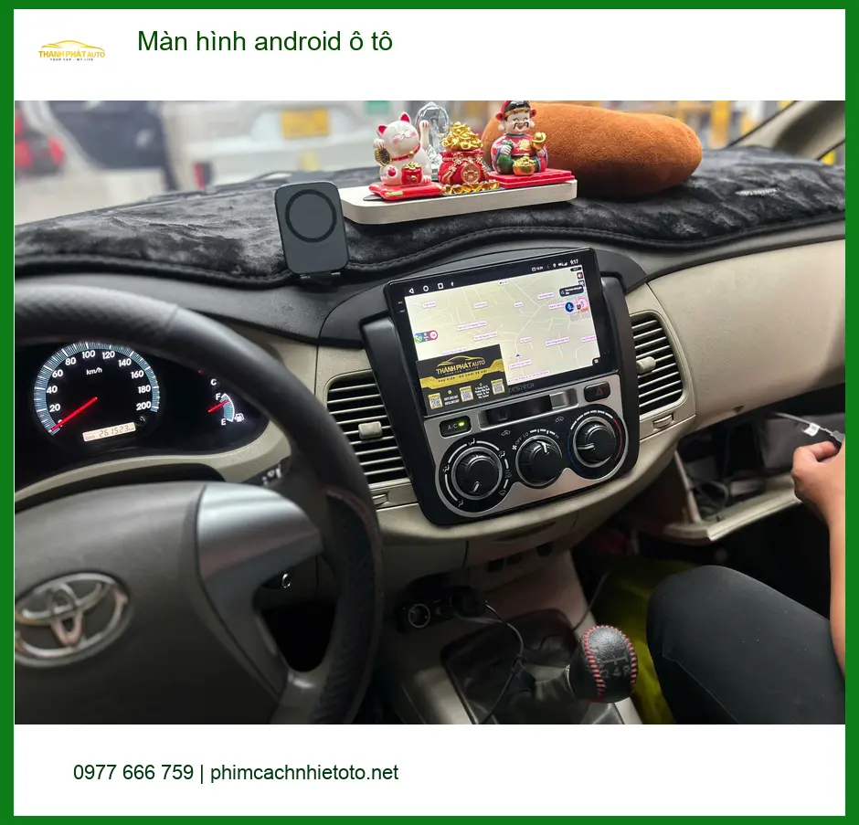 Chị Thảo lắp Màn hình android ô tô Ford Everest tại Bình Tân tiện đường đi làm ảnh thực tế 2
