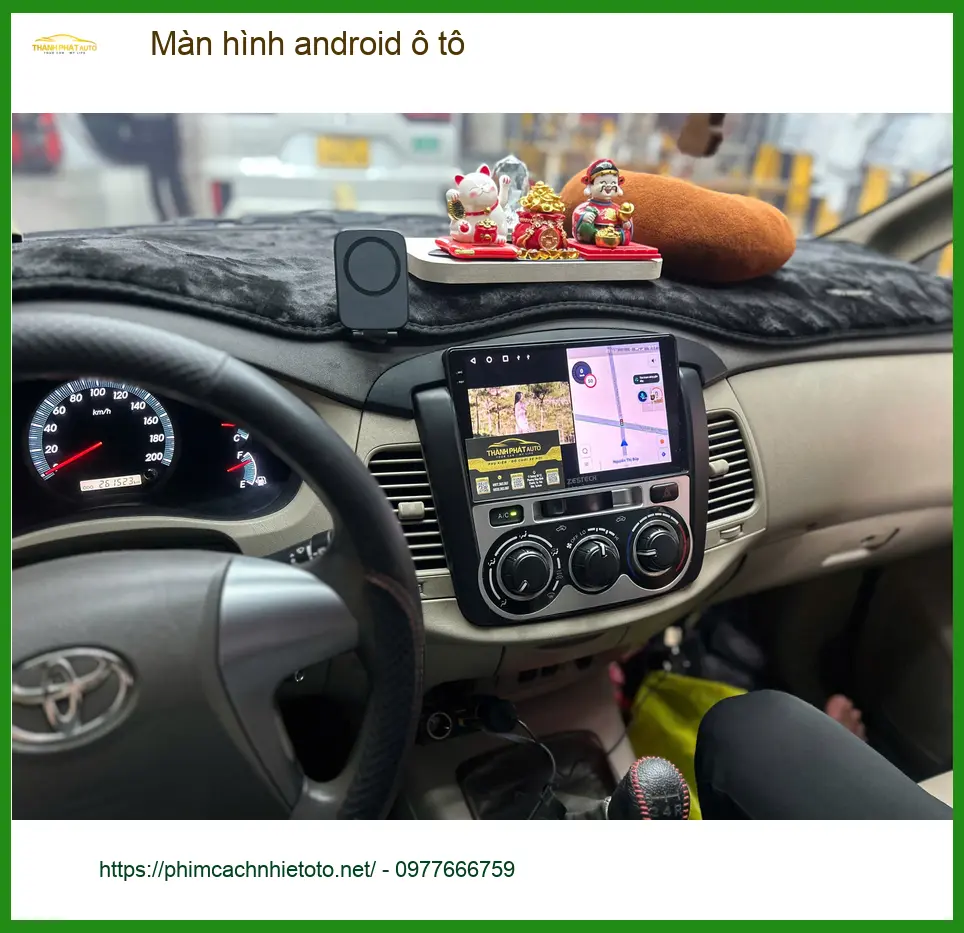 Anh Vĩnh lắp màn hình Android ô tô cho Mazda 3 tại Quận 11 để dùng Google Maps