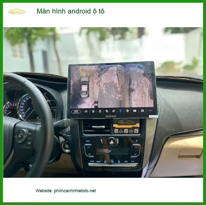 Chị Thảo lắp màn hình Android ô tô Hyundai Accent tại Hóc Môn ảnh thực tế 4