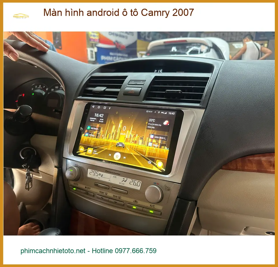 Anh Khải nâng cấp màn hình Android cho Camry 2007 tại Quận 9 ảnh thực tế 2