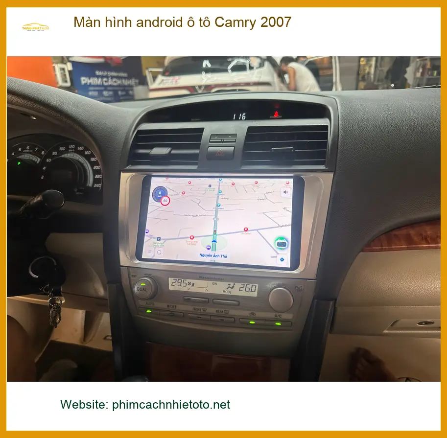 Anh Khải nâng cấp màn hình Android cho Camry 2007 tại Quận 9 ảnh thực tế 3