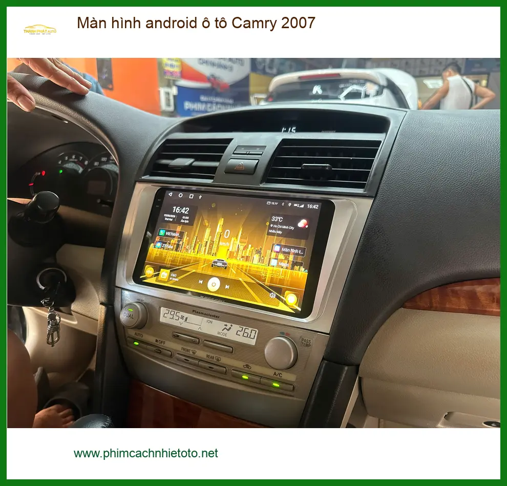Anh Đại lắp màn hình Android Camry 2007 tại Nhà Bè chính hãng ảnh thực tế 3