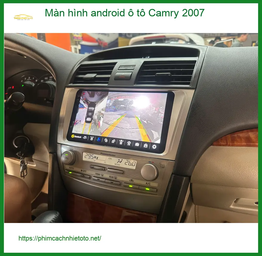 Anh Đại lắp màn hình Android Camry 2007 tại Nhà Bè chính hãng ảnh thực tế 4