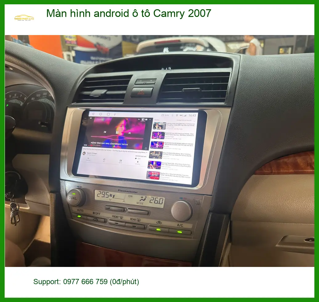 Anh Đại lắp màn hình Android Camry 2007 tại Nhà Bè chính hãng ảnh thực tế 5