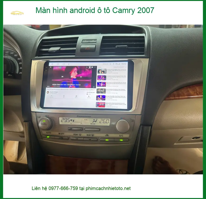 Anh Khải nâng cấp màn hình Android cho Camry 2007 tại Quận 9 ảnh thực tế 5