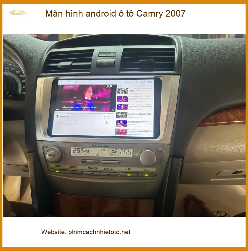Anh Tùng nâng cấp màn hình Android cho Camry 2007 tại Phú Nhuận. ảnh thực tế 2