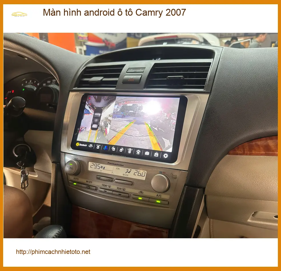 Anh Tấn lắp màn hình android ô tô Camry 2007 tại Củ Chi tiện ích hiện đại