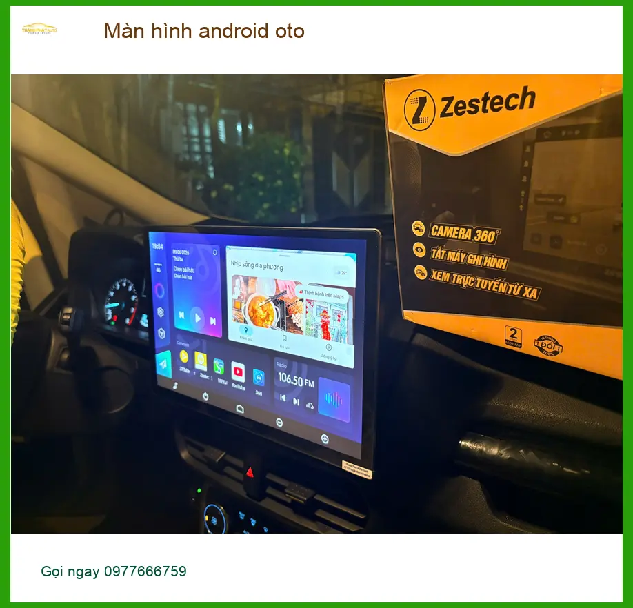 Chú Kiên lắp màn hình Android ô tô VinFast Lux A2.0 tại Quận 1 vì màn zin cũ ảnh thực tế 2