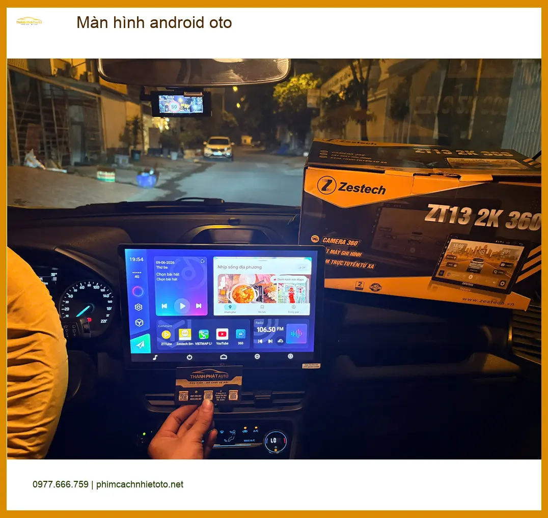 Chú Kiên lắp màn hình Android ô tô VinFast Lux A2.0 tại Quận 1 vì màn zin cũ ảnh thực tế 4