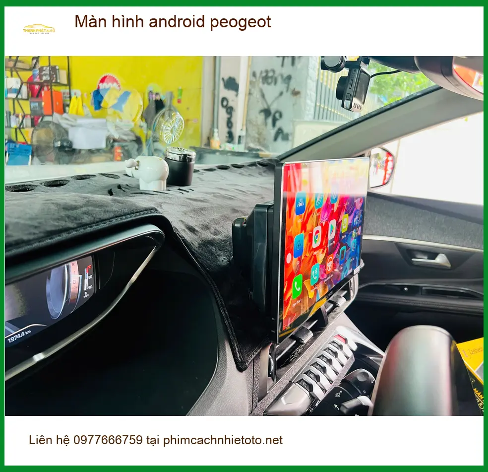 Anh An lắp màn hình Android Peugeot chính hãng tại Quận Thủ Đức ảnh thực tế 3
