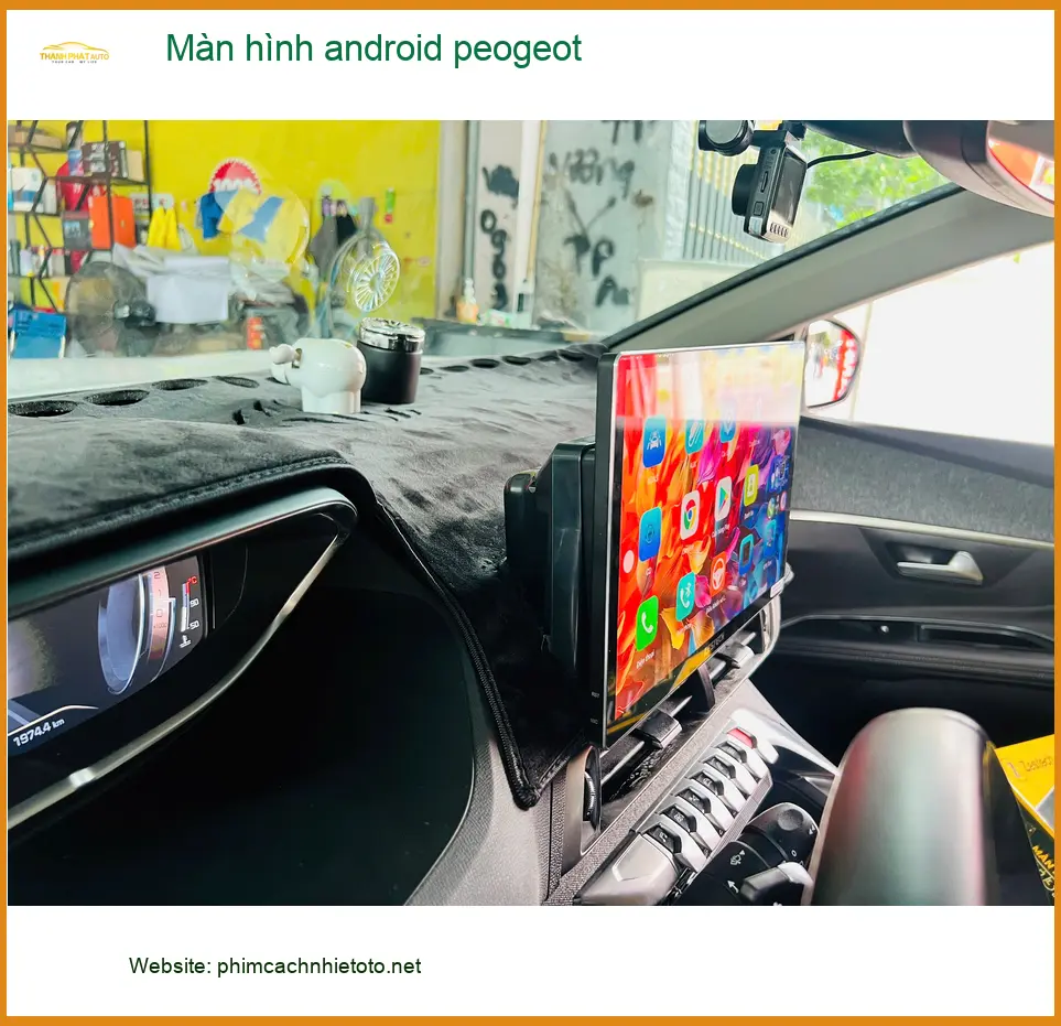 Chị Thanh lắp màn hình Android Peugeot 5008 tại Hóc Môn để có thêm tính năng giải trí ảnh thực tế 4