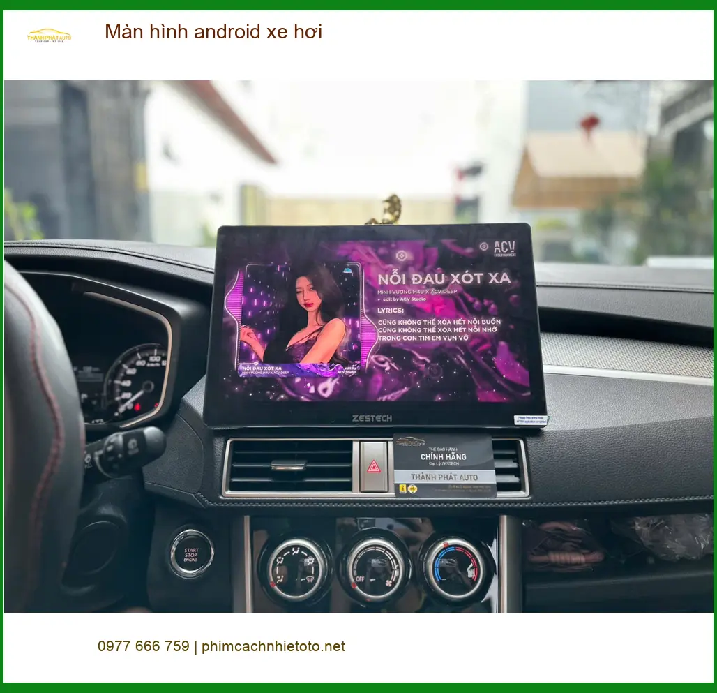 Anh Tùng lắp màn hình android xe hơi cho Hyundai Elantra tại Quận 11