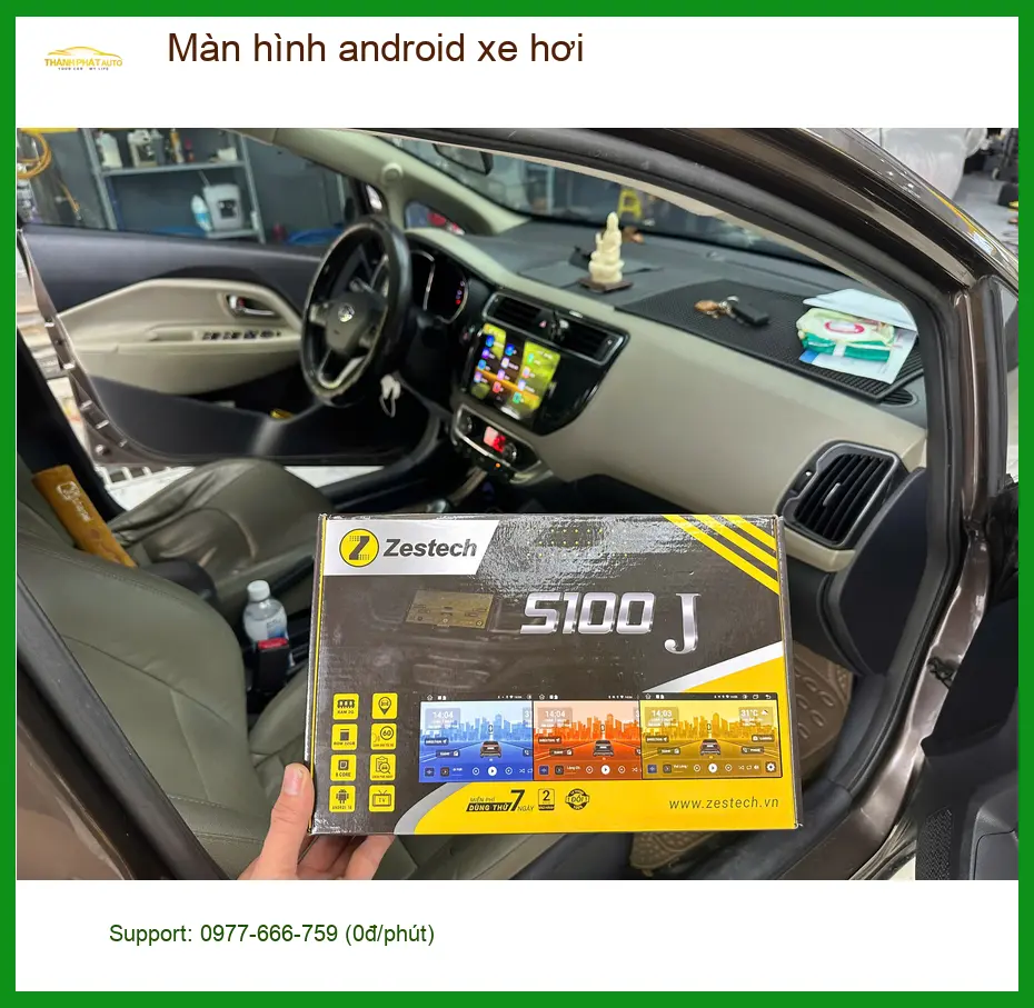 Chị Thúy nâng cấp màn hình Android cho Hyundai Accent tại Quận 3 vì màn zin lỗi thời ảnh thực tế 3