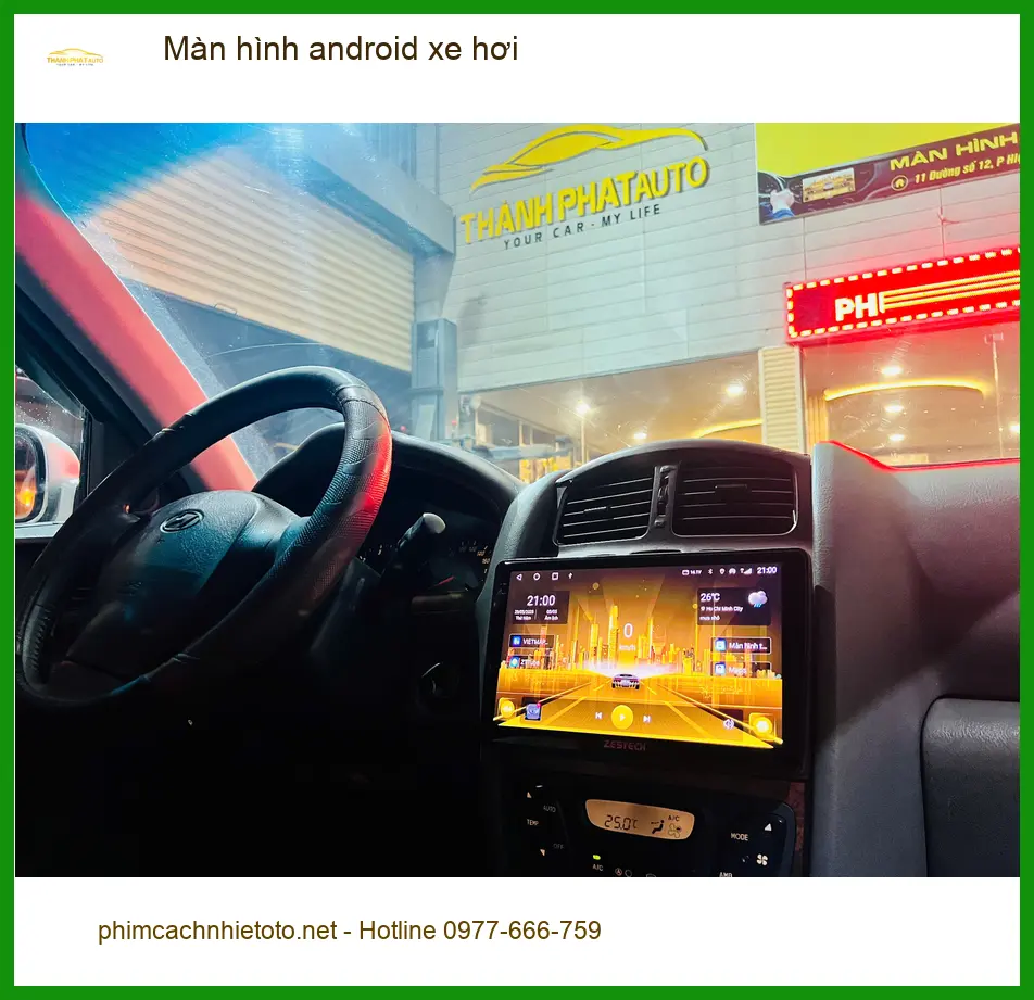 Anh Quang lắp màn hình Android cho Kia K3 tại Quận 2 để có trải nghiệm mới.