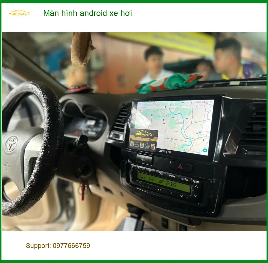 Anh Tuấn lắp màn hình android xe hơi cho Kia Carnival ở Hóc Môn