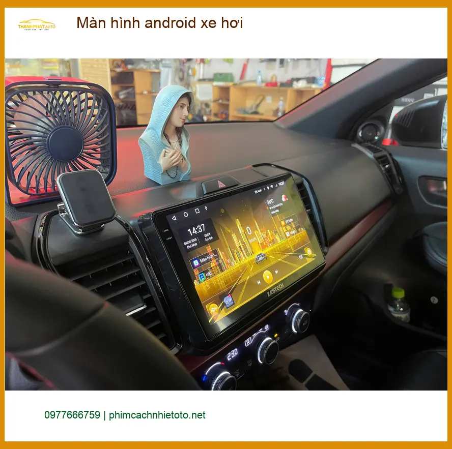 Anh Minh lắp màn hình Android xe hơi Hyundai Accent tại Củ Chi uy tín ảnh thực tế 4