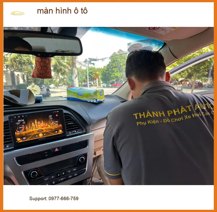 Chị Diệu nâng cấp màn hình ô tô cho Hyundai Accent tại Nhà Bè ảnh thực tế 3