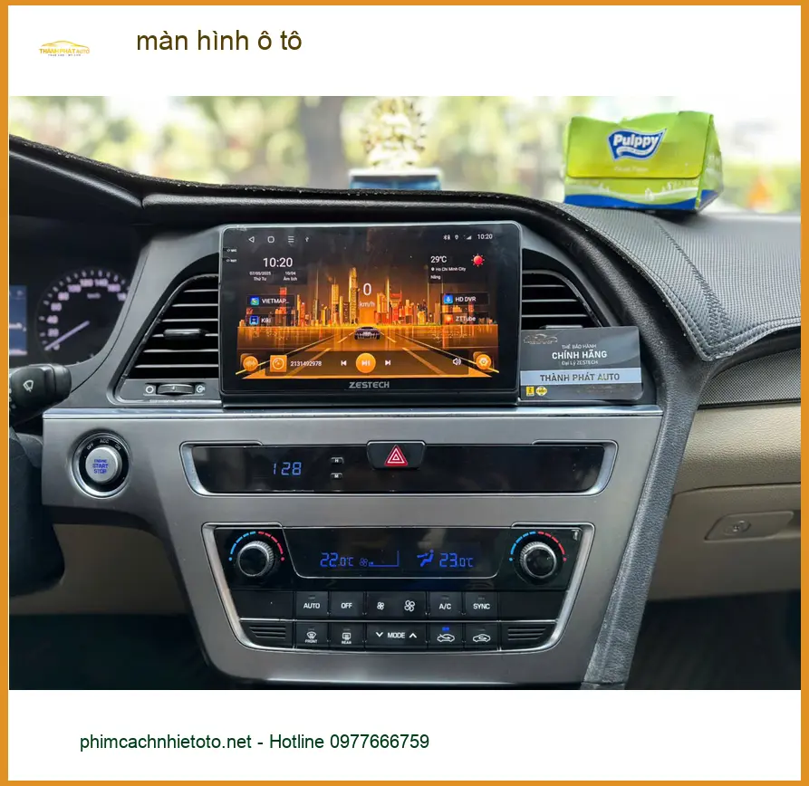 Chị Diệu nâng cấp màn hình ô tô cho Hyundai Accent tại Nhà Bè ảnh thực tế 4